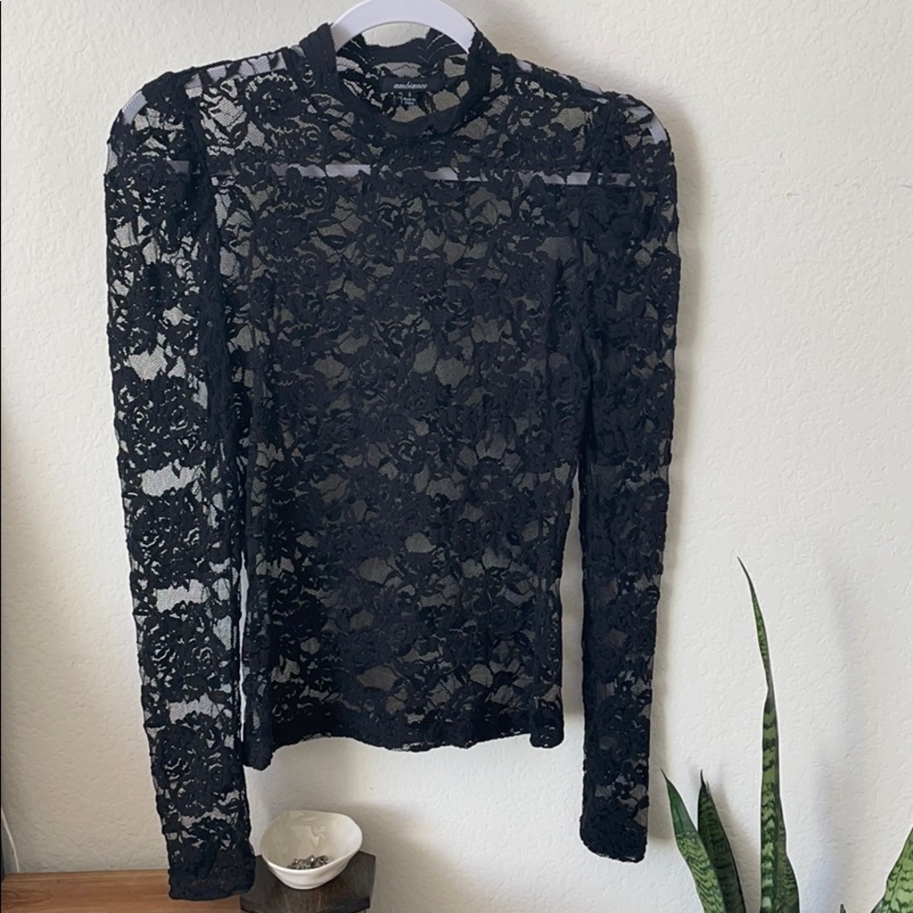 Ambiance Mesh Long Sleeve Shirt